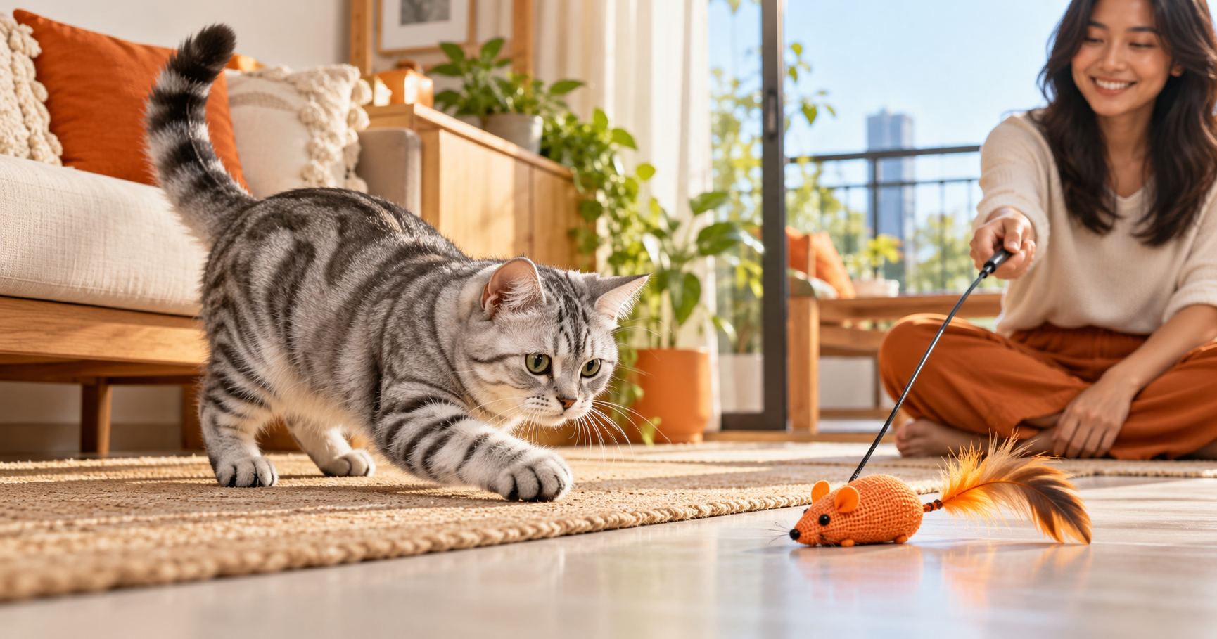 Cara Bermain dengan Kucing Indoor: Dari Berburu Mainan hingga Puzzle Makanan
